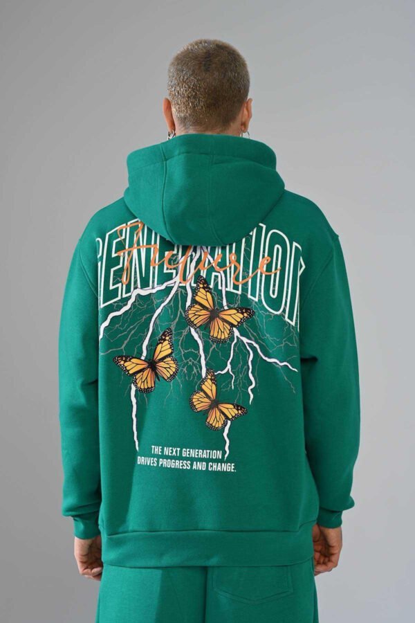 Nature green  Canvas hoodie