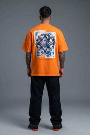 azure mosaic oversized t shirt
