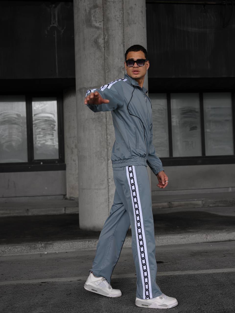 chainline 00 premium tracksuit set – steel grey chainline 00 premium tracksuit set – steel grey