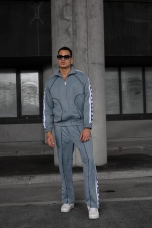 Home chainline 00 premium tracksuit set – steel grey