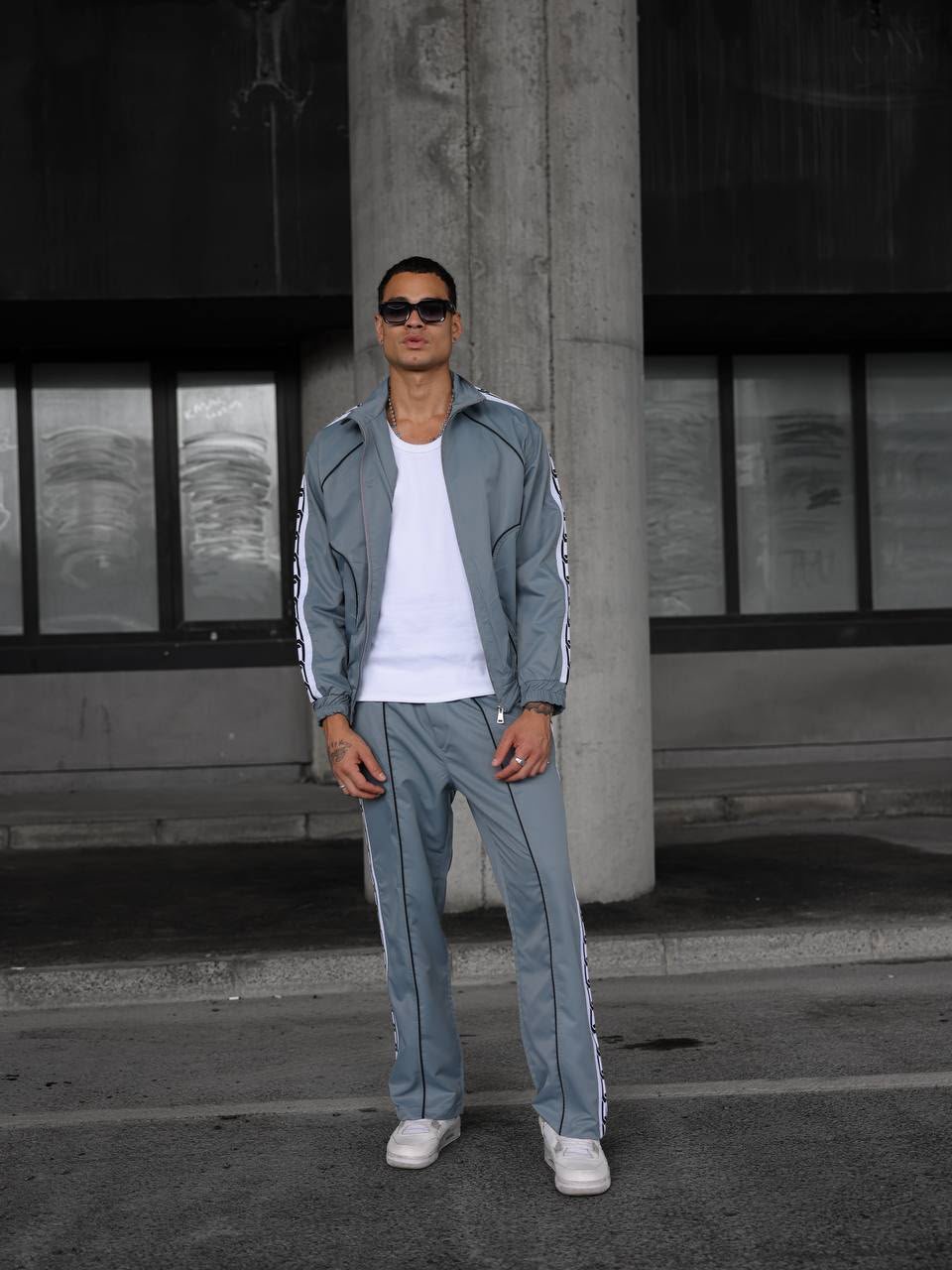 chainline 00 premium tracksuit set – steel grey chainline 00 premium tracksuit set – steel grey