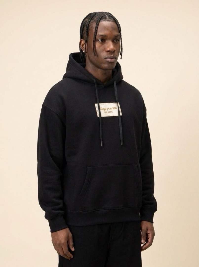 heritage wild oversized hoodie – black heritage wild oversized hoodie – black