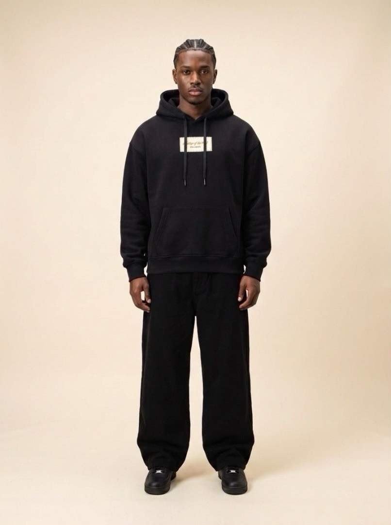heritage wild oversized hoodie – black heritage wild oversized hoodie – black